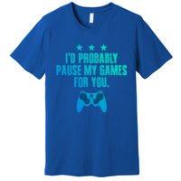 Video Game Player Gaming Joystick Controller Console Gamer Meaningful Gift Premium T-Shirt