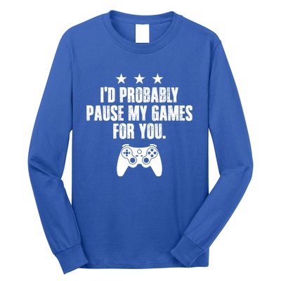 Video Game Player Gaming Joystick Controller Console Gamer Gift Long Sleeve Shirt