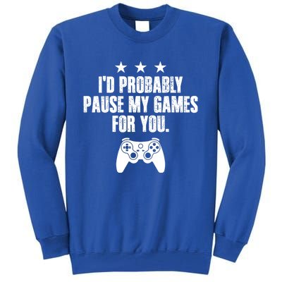 Video Game Player Gaming Joystick Controller Console Gamer Gift Tall Sweatshirt