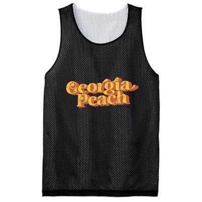 Vintage Georgia Peach 70s Summer Mesh Reversible Basketball Jersey Tank