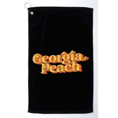 Vintage Georgia Peach 70s Summer Golf Towel