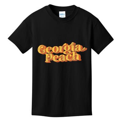 Vintage Georgia Peach 70s Summer Kids T-Shirt
