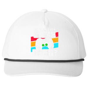 Video Game Player PC Console Online Gaming Funny Gamer Snapback Five-Panel Rope Hat