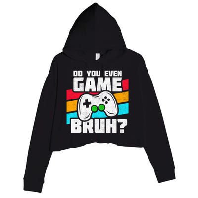 Video Game Player PC Console Online Gaming Funny Gamer Crop Fleece Hoodie