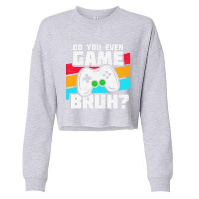 Video Game Player PC Console Online Gaming Funny Gamer Cropped Pullover Crew