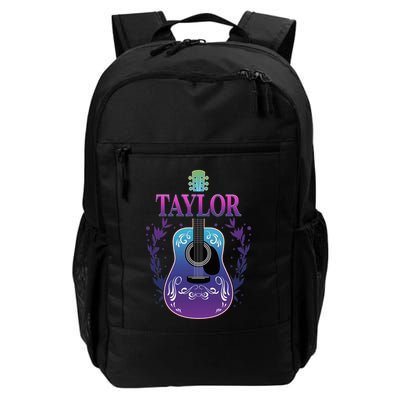 Vintage Guitar Personalized Taylor Name Design Backpack