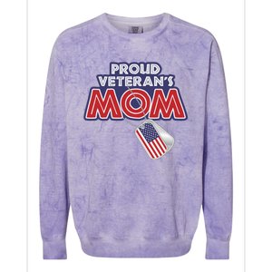 Veteran Gift Proud Mom Tees Grandma Mama Soldier Gift Colorblast Crewneck Sweatshirt