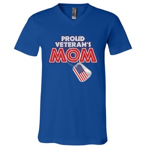 Veteran Gift Proud Mom Tees Grandma Mama Soldier Gift V-Neck T-Shirt