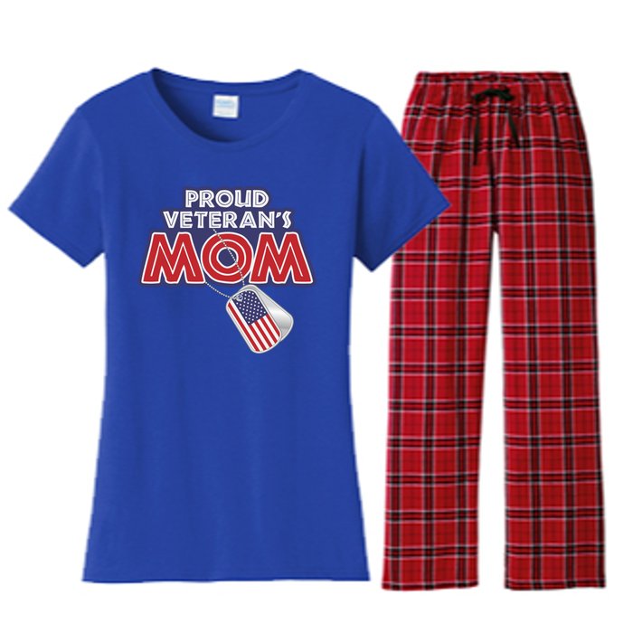 Veteran Gift Proud Mom Tees Grandma Mama Soldier Gift Women's Flannel Pajama Set