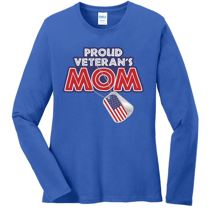 Veteran Gift Proud Mom Tees Grandma Mama Soldier Gift Ladies Long Sleeve Shirt