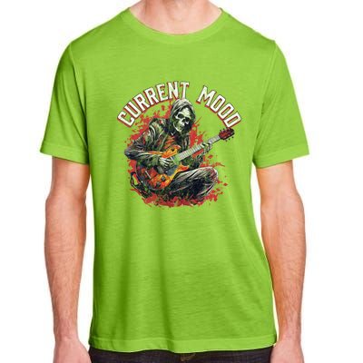 Vintage Guitar Player Rock And Roll Skeleton Current Mood Cool Gift Adult ChromaSoft Performance T-Shirt