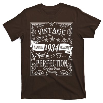 Vintage Genuine Quality 1934 Original Parts Mostly 90th Birthday T-Shirt