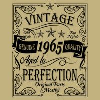 Vintage Genuine Quality 1965 Original Parts Mostly 60th Birthday T-Shirt