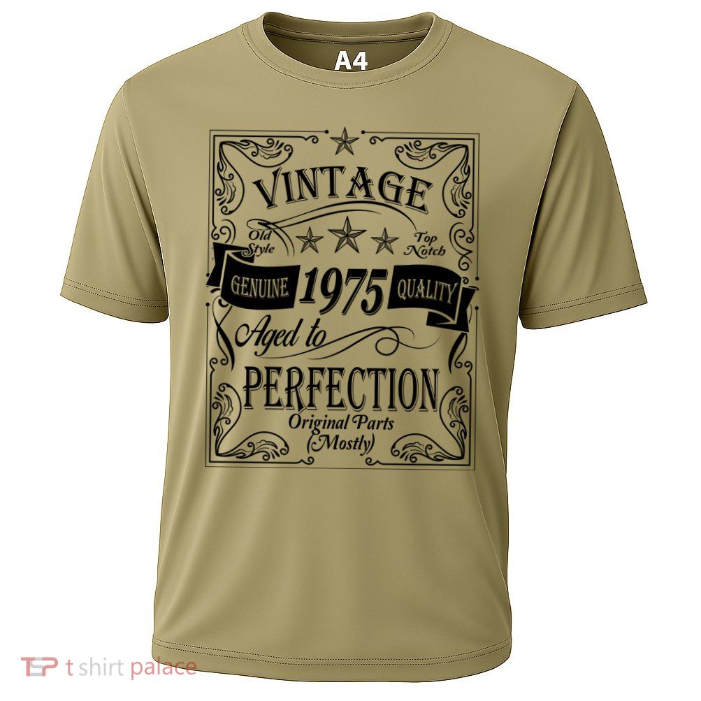 Vintage Genuine Quality 1975 Original Parts Mostly 50th Birthday Performance Shirt