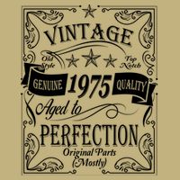 Vintage Genuine Quality 1975 Original Parts Mostly 50th Birthday Hoodie