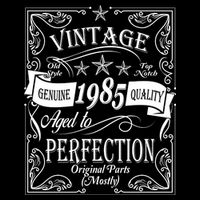Vintage Genuine Quality 1985 Original Parts Mostly 40th Birthday Womens T-Shirt