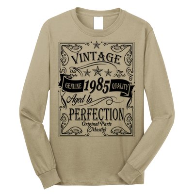 Vintage Genuine Quality 1985 Original Parts Mostly 40th Birthday Long Sleeve Shirt