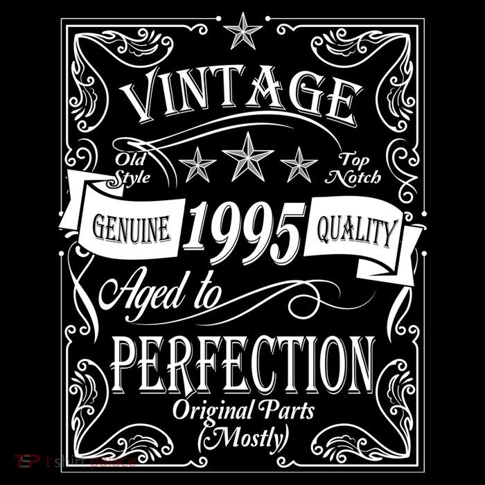 Vintage Genuine Quality 1995 Original Parts Mostly 30th Birthday Tall T-Shirt