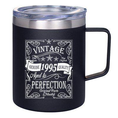 Vintage Genuine Quality 1995 Original Parts Mostly 30th Birthday 12oz Stainless Steel Coffee Mug