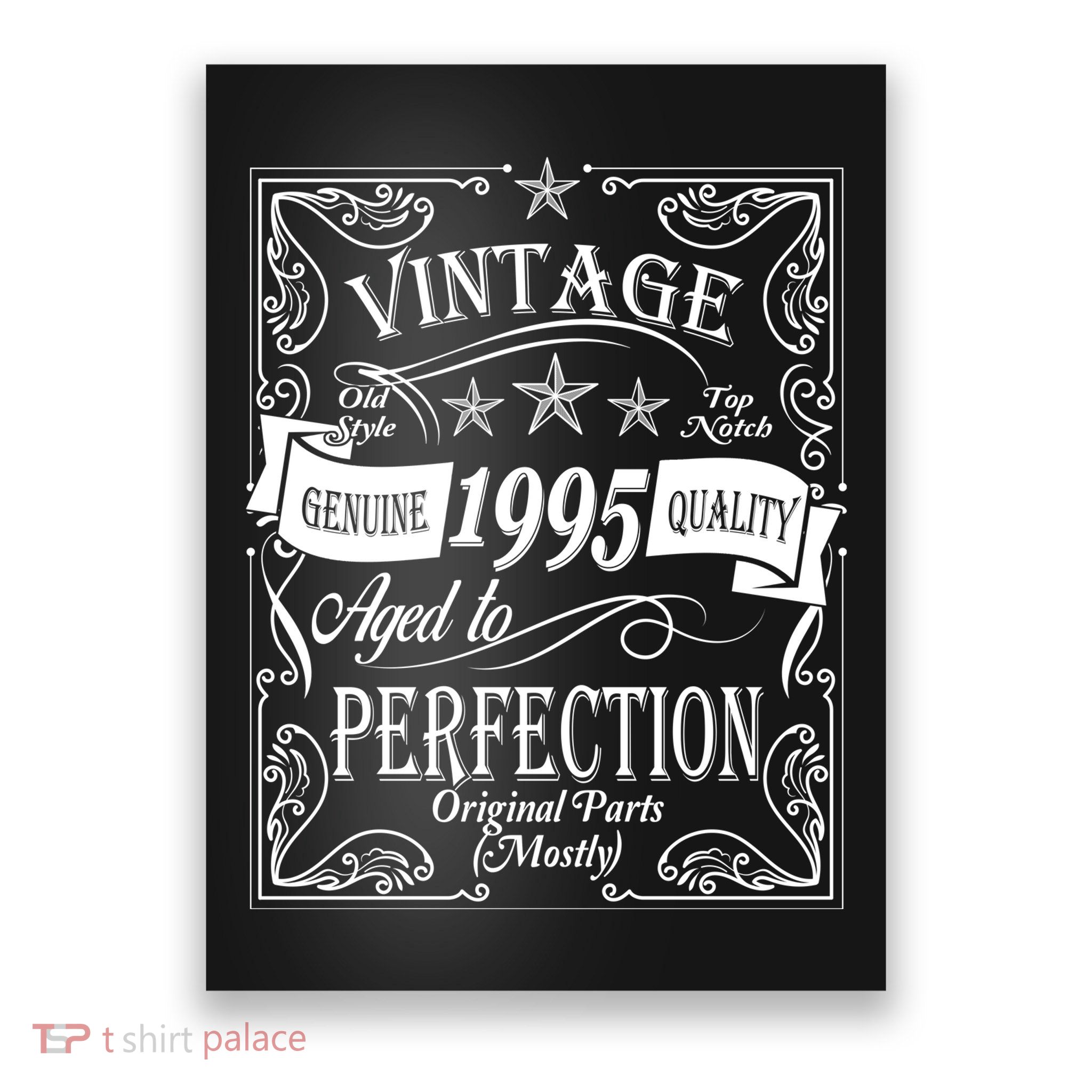 Vintage Genuine Quality 1995 Original Parts Mostly 30th Birthday Poster