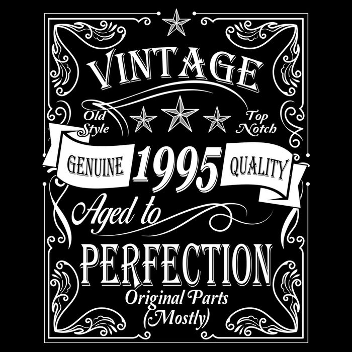 Vintage Genuine Quality 1995 Original Parts Mostly 30th Birthday Baby Bodysuit