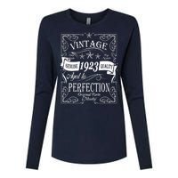 Vintage Genuine Quality 1923 Original Parts Mostly 100th Birthday Womens Cotton Relaxed Long Sleeve T-Shirt