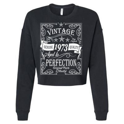 Vintage Genuine Quality 1973 Original Parts Mostly 50th Birthday Cropped Pullover Crew