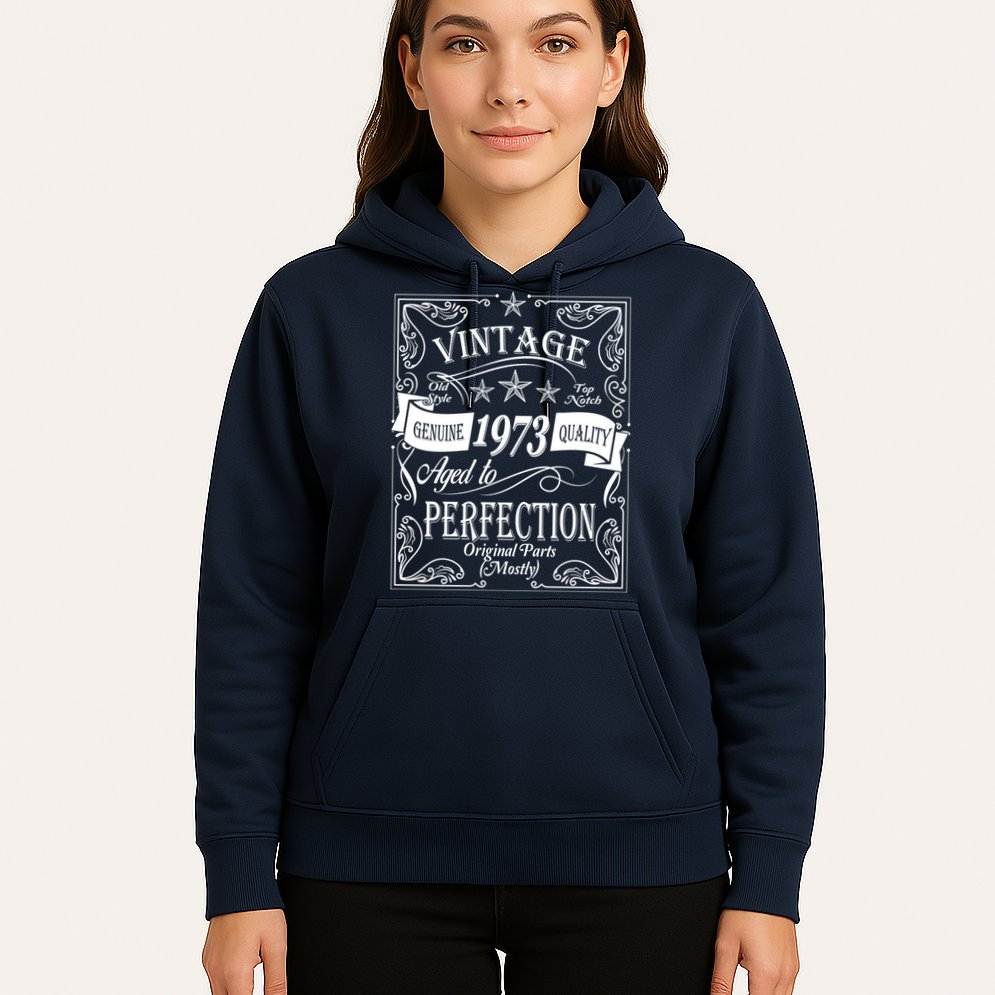 Vintage Genuine Quality 1973 Original Parts Mostly 50th Birthday Hoodie