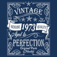 Vintage Genuine Quality 1973 Original Parts Mostly 50th Birthday T-Shirt