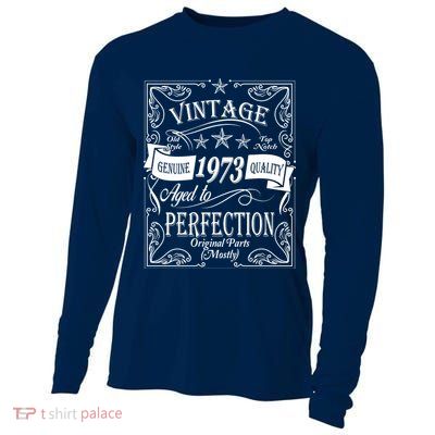 Vintage Genuine Quality 1973 Original Parts Mostly 50th Birthday Cooling Performance Long Sleeve Crew