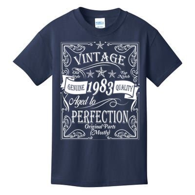 Vintage Genuine Quality 1983 Original Parts Mostly 40th Birthday Kids T-Shirt