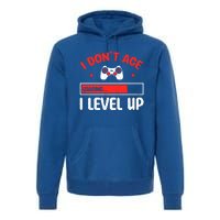 Video Gaming Quote Gamers DonT Age They Level Up Cool Gift Premium Hoodie