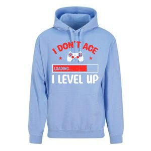 Video Gaming Quote Gamers DonT Age They Level Up Cool Gift Unisex Surf Hoodie