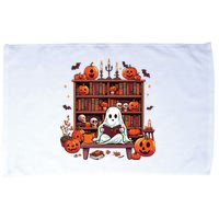 Vintage Ghost Reading Books Teacher Librarian Halloween Microfiber Hand Towel