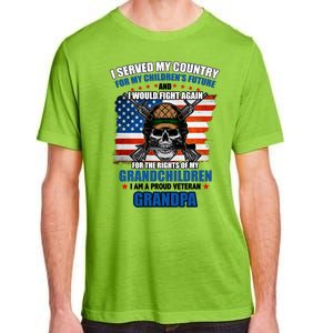 Veteran Grandpa Rights For My Grandchildren Adult ChromaSoft Performance T-Shirt