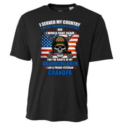 Veteran Grandpa Rights For My Grandchildren Cooling Performance Crew T-Shirt