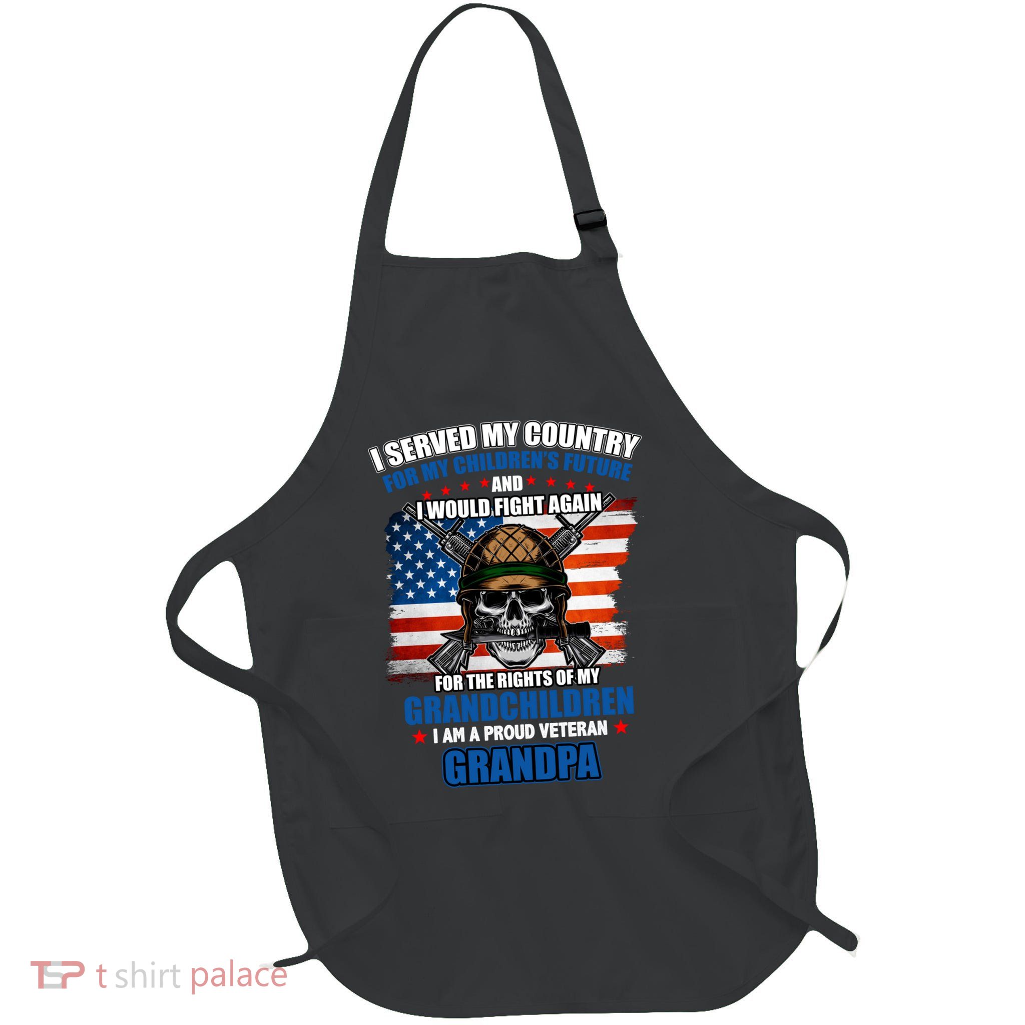 Veteran Grandpa Rights For My Grandchildren Apron