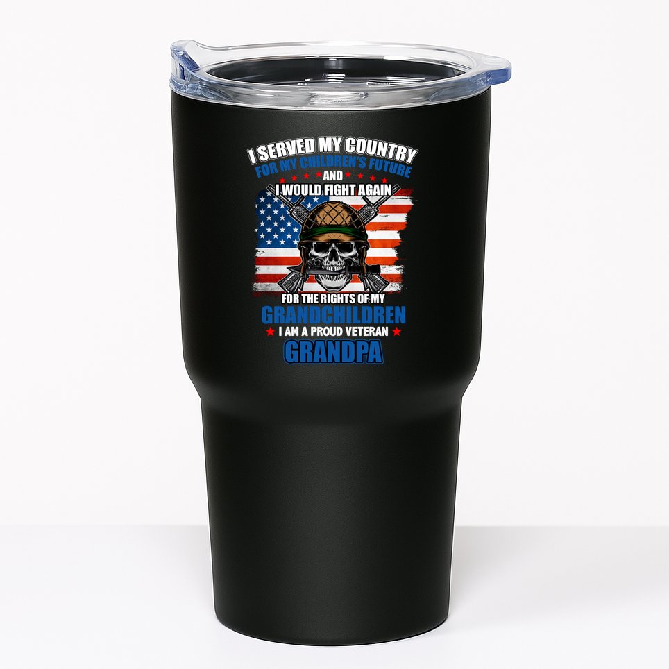 Veteran Grandpa Rights For My Grandchildren Tumbler