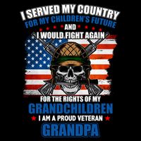 Veteran Grandpa Rights For My Grandchildren Womens Tank Top