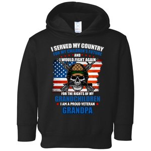 Veteran Grandpa Rights For My Grandchildren Toddler Hoodie