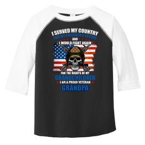 Veteran Grandpa Rights For My Grandchildren Toddler Fine Jersey T-Shirt