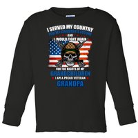 Veteran Grandpa Rights For My Grandchildren Toddler Long Sleeve Shirt