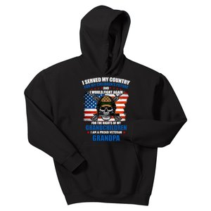 Veteran Grandpa Rights For My Grandchildren Kids Hoodie