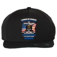 Veteran Grandpa Rights For My Grandchildren Wool Snapback Cap