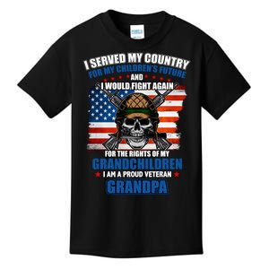 Veteran Grandpa Rights For My Grandchildren Kids T-Shirt