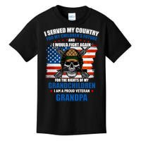 Veteran Grandpa Rights For My Grandchildren Kids T-Shirt