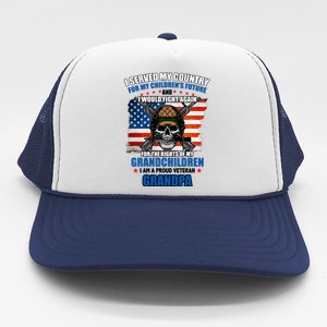 Veteran Grandpa Rights For My Grandchildren Trucker Hat