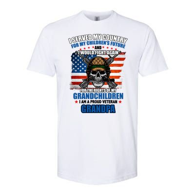 Veteran Grandpa Rights For My Grandchildren Softstyle® CVC T-Shirt