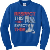 Veteran Gift Respect Patriotic Gift Gift Kids Sweatshirt