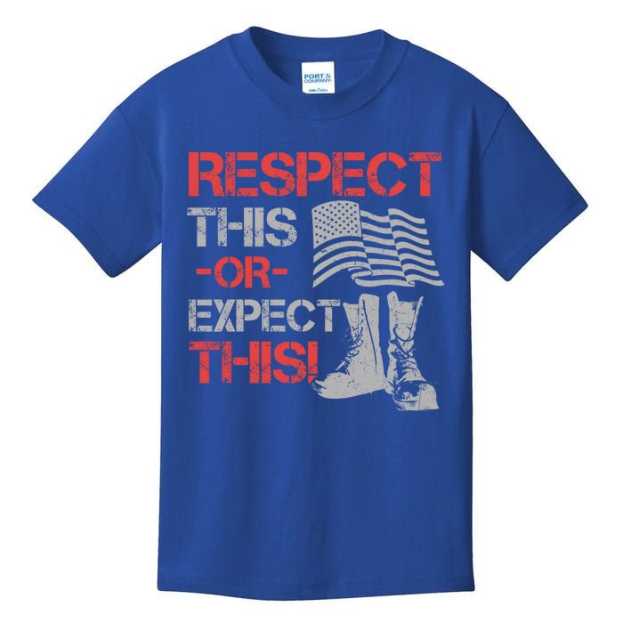 Veteran Gift Respect Patriotic Gift Gift Kids T-Shirt